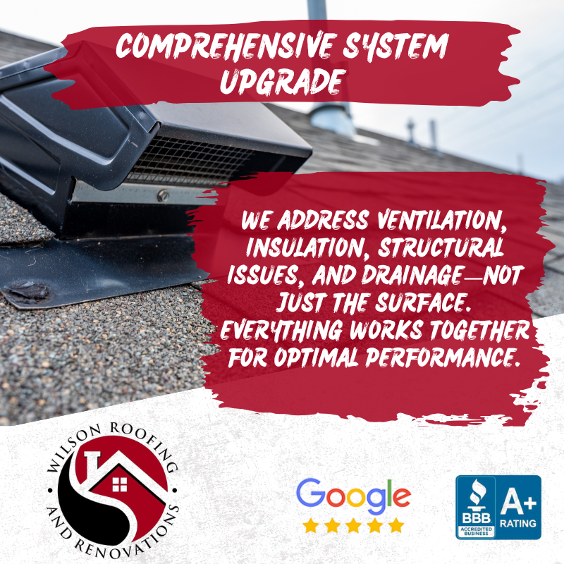 Comprehensive System Upgrade - We address ventilation, insulation, structural issues, and drainage—not just the surface. Everything works together for optimal performance.
